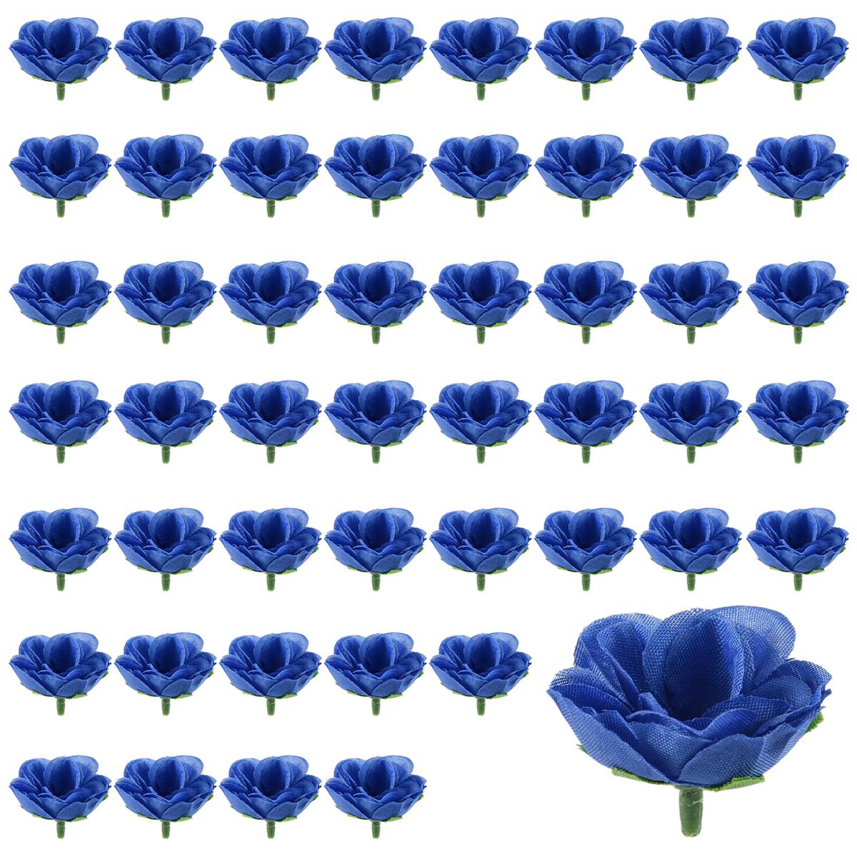 

2025+50 artificial roses, 3 cm tall, wedding decoration, navy blue China Mainland