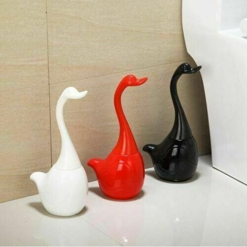 Brosse de toilette créative en céramique avec support pour cuvette