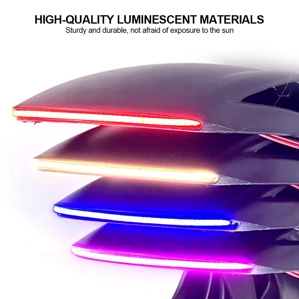 Motorcycle Front Fender Mudguard Extension Splash Pad Modified Accessory with Light for NIU UQI Ninebot SP1 Style Rear Splash Guard