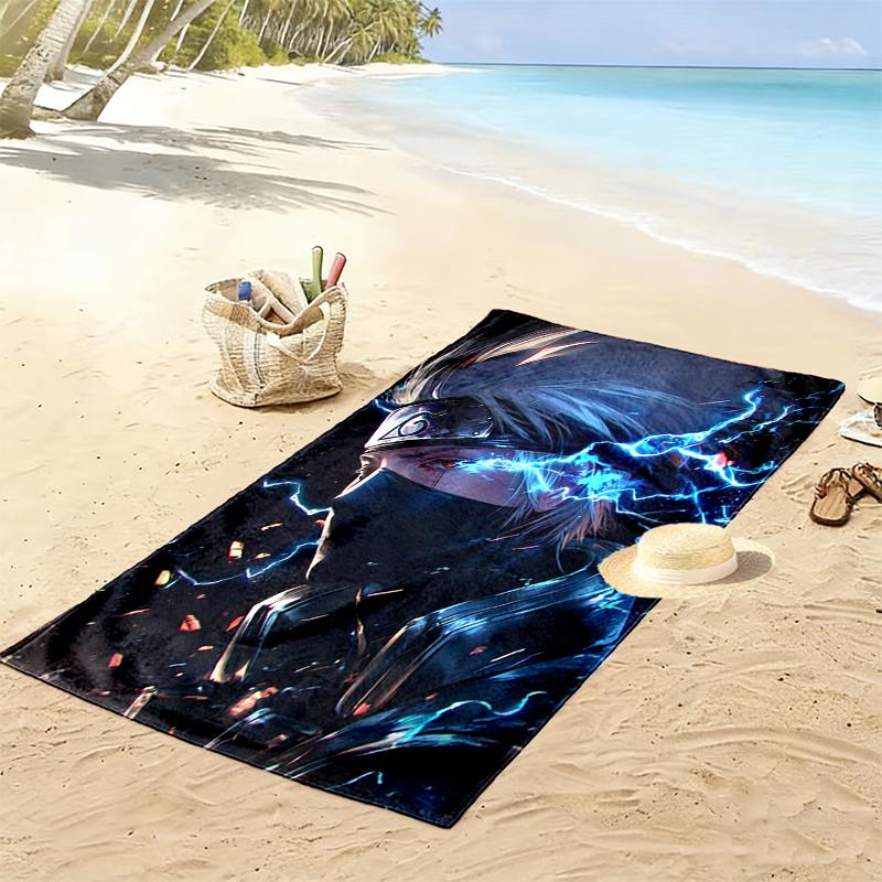 1pc naruto Beach Towel, Soft Beach Towel Suitable for Beach Swimming, Outdoor Camping and Traveling