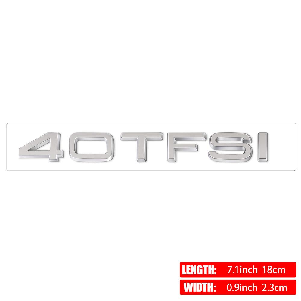 30TFSI 35TFSI 40TFSI 45TFSI 50TFSI 55TFSI 60TFSI Sline 3D ABS Adesivo Lettera Badge Posteriore Baule Auto per Decorazione Logo AUDI