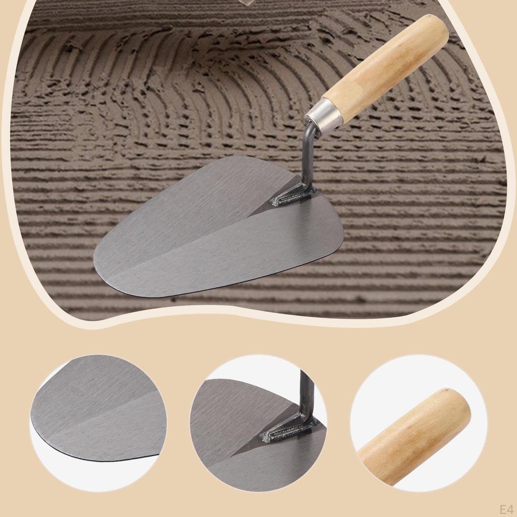 Concrete Trowel Brick Laying Ergonomic Masonry Hand Tool Mortar Finishing for Cement