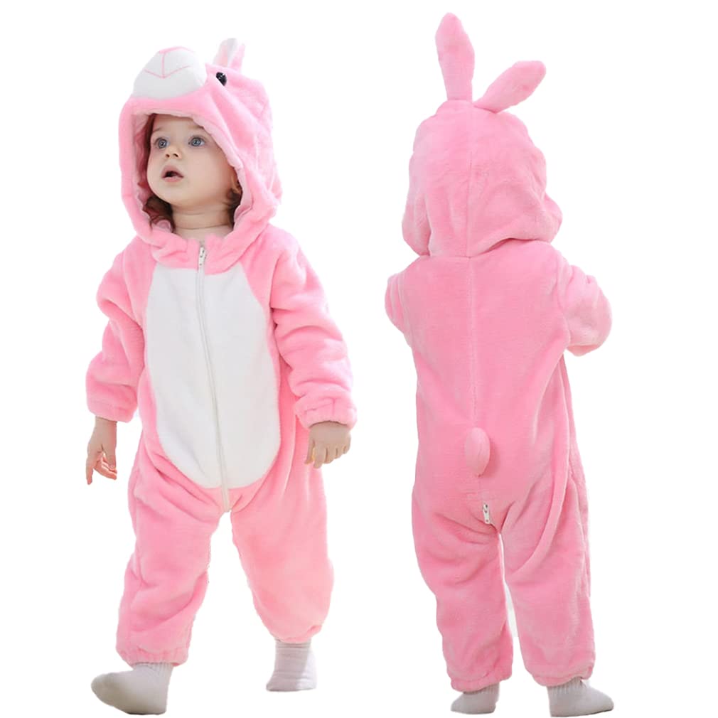 

Костюм Кигуруми Кролик Зодиак Косплей Девушка Хэллоуин Косплей Детский Девочка Комбинезон Косплей Детская Одежда Осень Зима Домашняя Одежда Детская Пушистая Детская Пижама Осень розовый