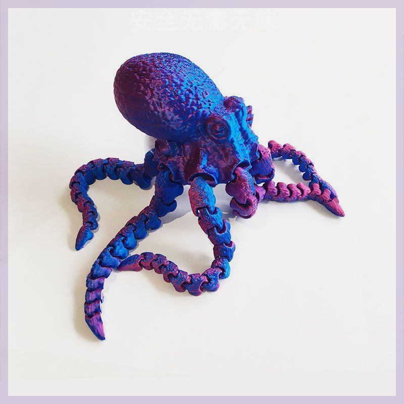 3D Printing Octopus Ornament Fish Tank Landscape Jewelry Internet Celebrity Toy Octopus Model Simulation Creative Handmade Gift
