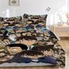 Detective Conan Characters Collage Bedding Set Comforter Cover Gift for Bedroom,Includes 1 Cover and 2 Pillowcases, No InsertB472