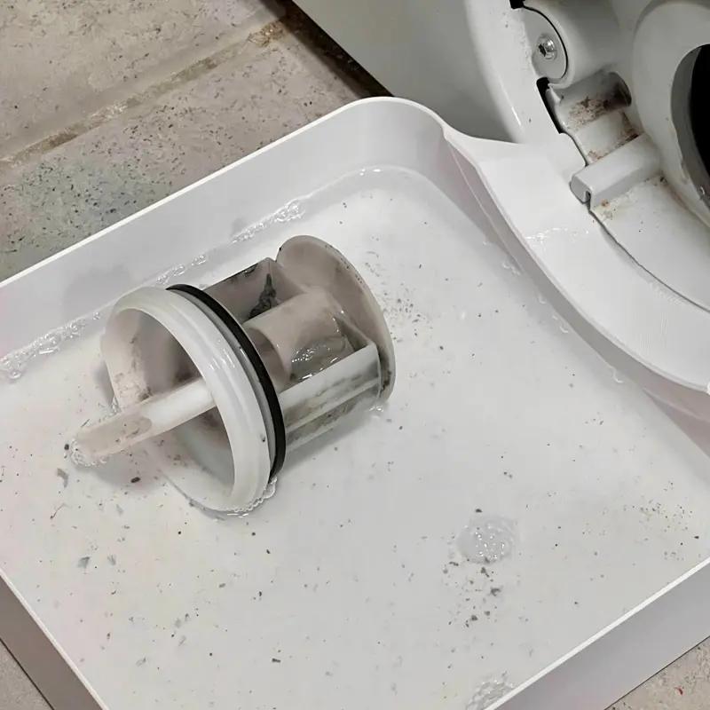 Washing Machine Drain Pan Filter Maintenance Spill Proof Water Receiver Box Laundry Appliance Parts Hous, Prevents Water Overflow On the Laundry
