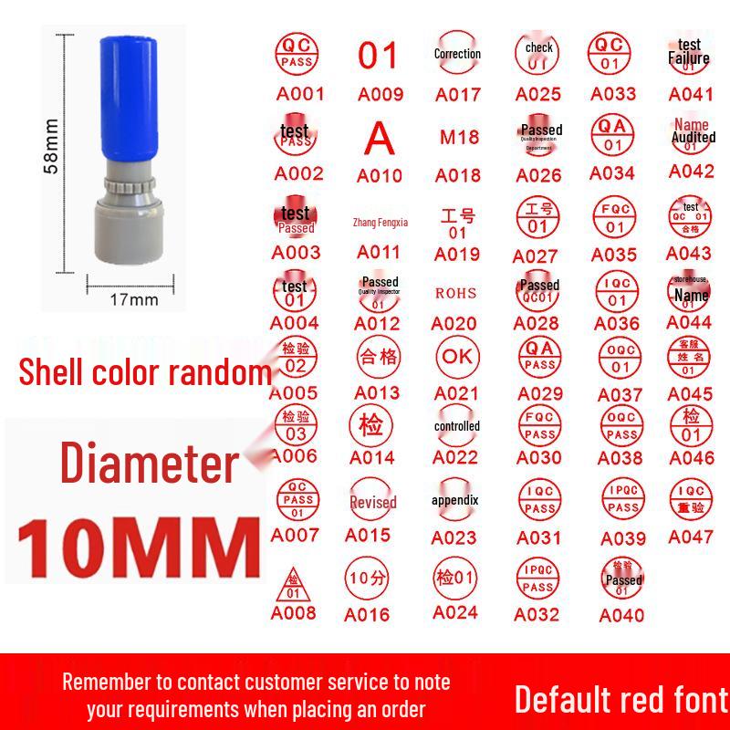 10mm Lichtempfindliches Stempelset: Vollständiges englisches Alphabet & Zahlen 0-9, Perfekt für Lehrer & Nummerierungsaufgaben, Kleine Größe