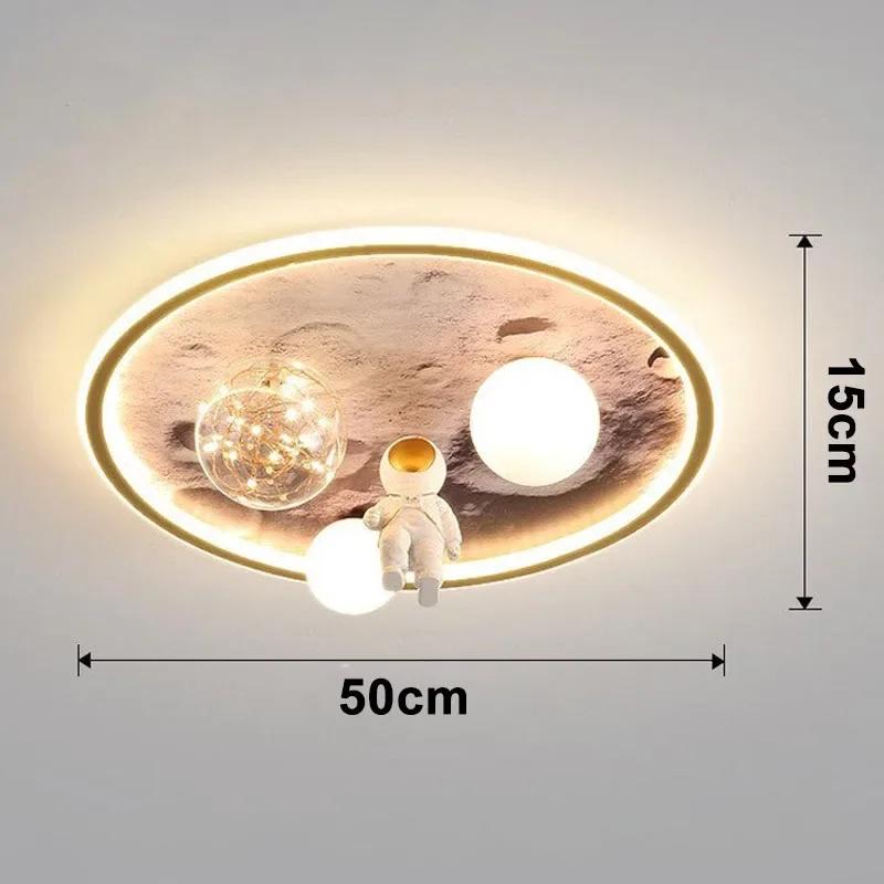 

Европейские современные детские лунные люстры светодиодные светильники астронавт спальня люстры украшения потолочные светильники для комнаты бытовая техника B&220V&3 Colors Light