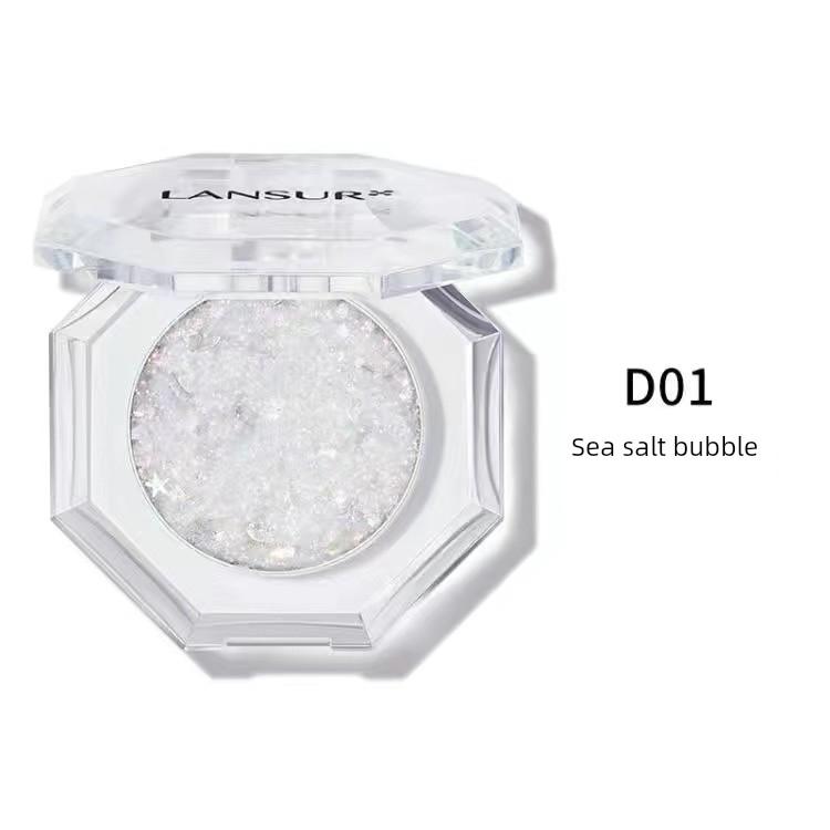 LANSUR Eye Shadow LANSUR Ryujing Gorgeous Eye Shadow Shimmering Powder Shimmer Earth Orange Convenient and Small Student Eye Shadow Plate