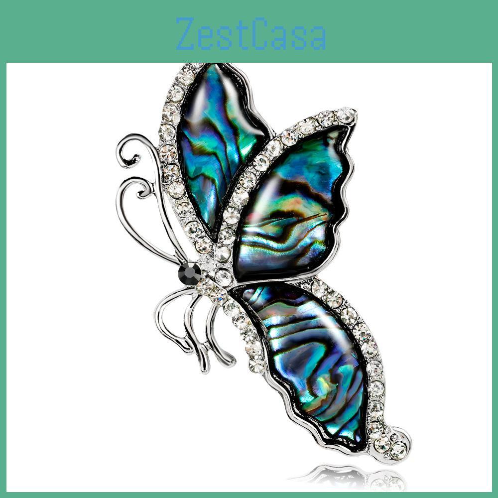 Abalone Shell Butterfly With Alloy Material For Ladies Wedding Formal Dress Accessories
