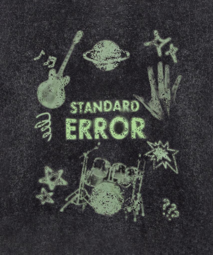 STANDARDERROR 87-Stan258 Sound Wave Pigment Short Sleeve T-Shirt (4 Colors)