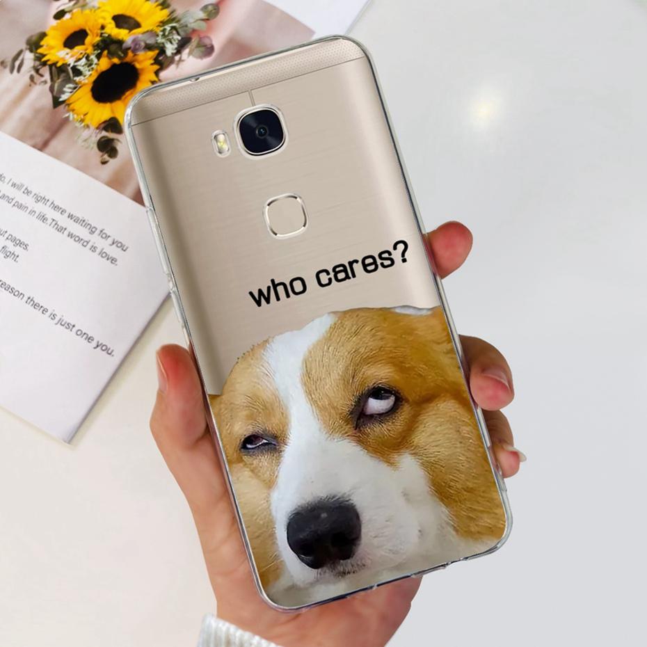Lovely Printing Case For Huawei GR5 KII-L22 KII-L21 / GR5 2017 BLN-L21 BLN-L22 Soft Silicone TPU Back Cover Phone Cases