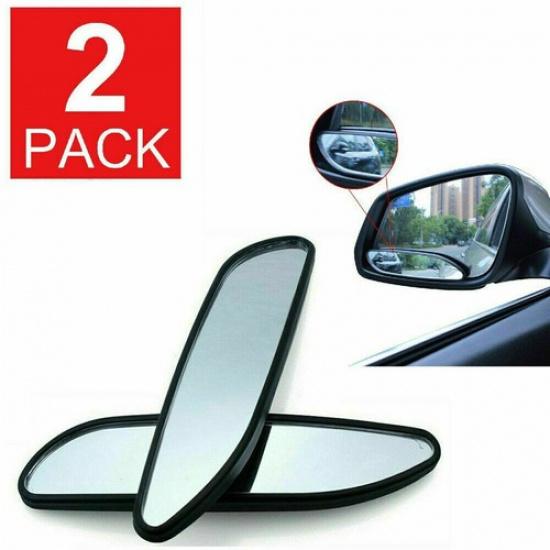 2pcs Car Blind Spot Mirror Wide Angle Convex Rear View Mirror Auto Adjustable