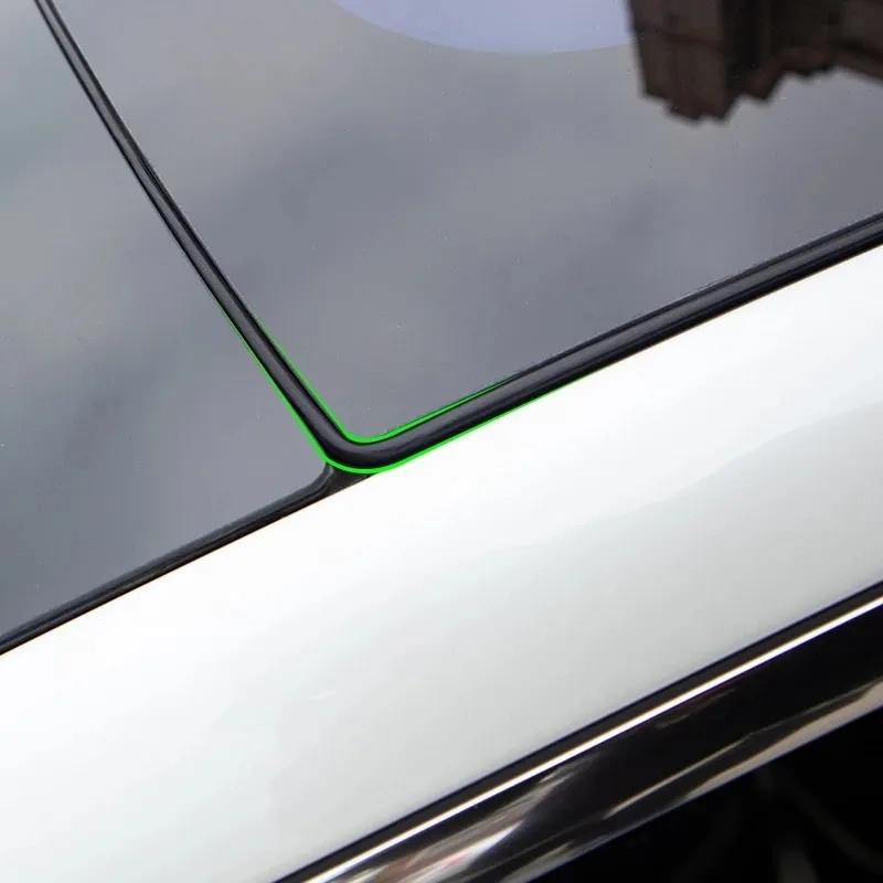 Für Tesla Model 3 Auto Windgeräuschreduzierungs-Kit Leises Dichtungs-Kit Model3 Autozubehör Schiebedach Glas Dichtungsstreifen Drei Neu 2024
