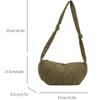 Quilted Puff Bag Padded Nylon Shoulder Bag Casual Nylon Crossbody Bag  Female