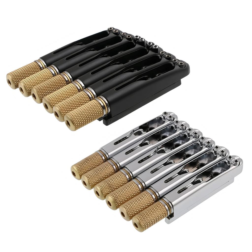 Ponte per Chitarra Elettrica Headless a 6 Corde da 10,5 mm Coda di Ponte Fissa per Chitarra Headless Bloccacorde Inferiore Corda