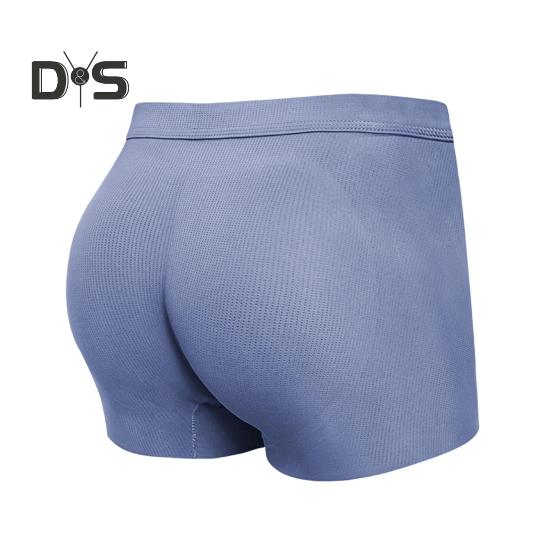 Fake Ass Underwear 3D Design Sporløs effekt Mellomhøyt Ensfarget Boxer Undertøy U-konveks Ergonomisk Design Boxershorts