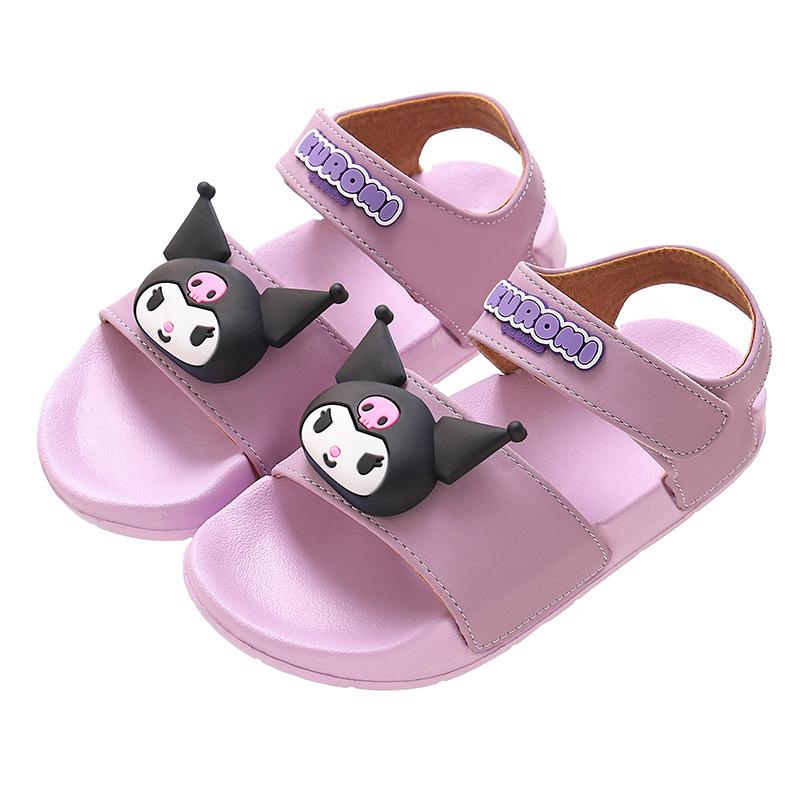 New children's sandals for boys and girls, summer boys' beach shoes with non-slip soft soles EVA Girls' princess sandals