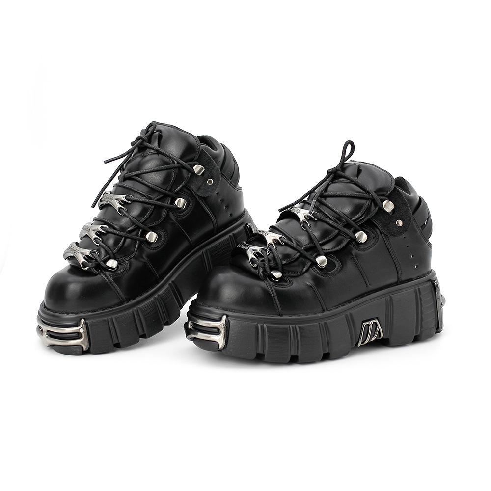 Fashion New Women's Shoes, Heavy Metal Thick-soled Punk Boots, Women's Summer Boots, Gothic Dark Motorcycle Boots