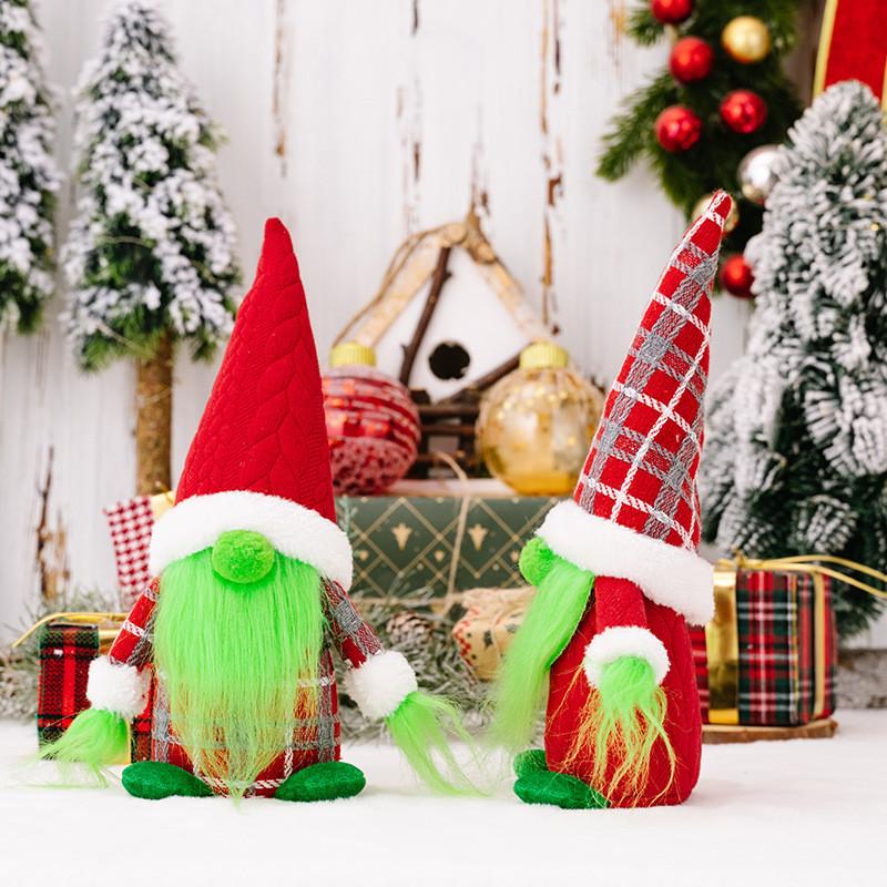 New Grinch Doll With Green Hair Adorable Christmas Decoration For Holiday Cheer