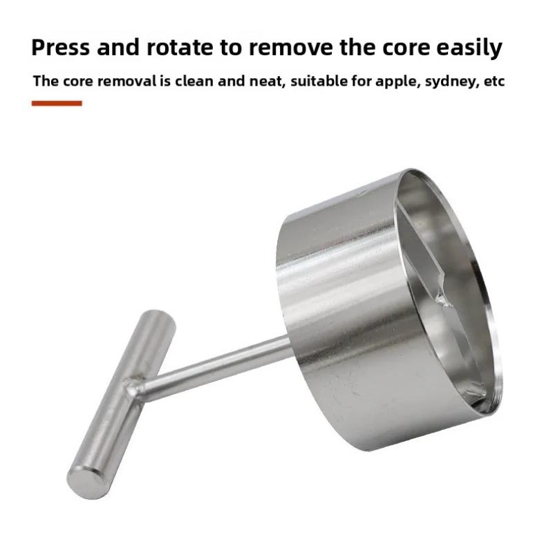 Multi Functional Stainless Steel Apple Pear Core Separator Fruit Core Extractor, 2 Sizes of Restaurant, Commercial, and Home Kitchen Tools