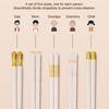 5/10Pairs White Gold Chopsticks Set Healthy Korean Sushi Sticks Chopsticks Reusable Non-Slip Chopsticks For Party Hotel Restaura