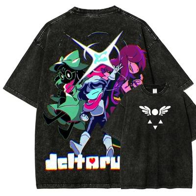 T-shirt Deltarune Ralsei Stampa Grafica Magliette Unisex in Cotone