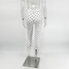 VIONA Pantalones Capri Casuales para Mujer con Lunares Blancos Cintura Alta Moda Pantalones para el Viaje Diario Nuevos Pantalones Capri de Verano para Mujer
