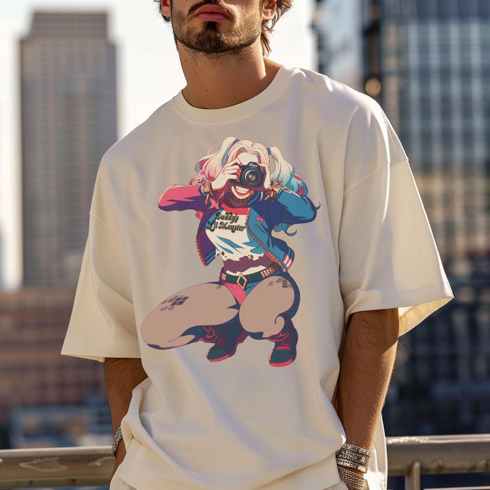 Harley Quinn TShirt Quirky girlfriend Apparel. Gift for Photographer Unisex T-Shirt M