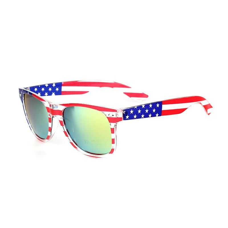Classic Rice Nail Transparent Beautiful Flag Sunglasses Independence Day Sunglasses 2140 Development Sunglasses