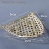 Triangular Bamboo Woven Fruit Basket