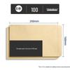200 Pcs Extra Thick 120g Kraft Paper Envelopes for VAT Invoices and Letters