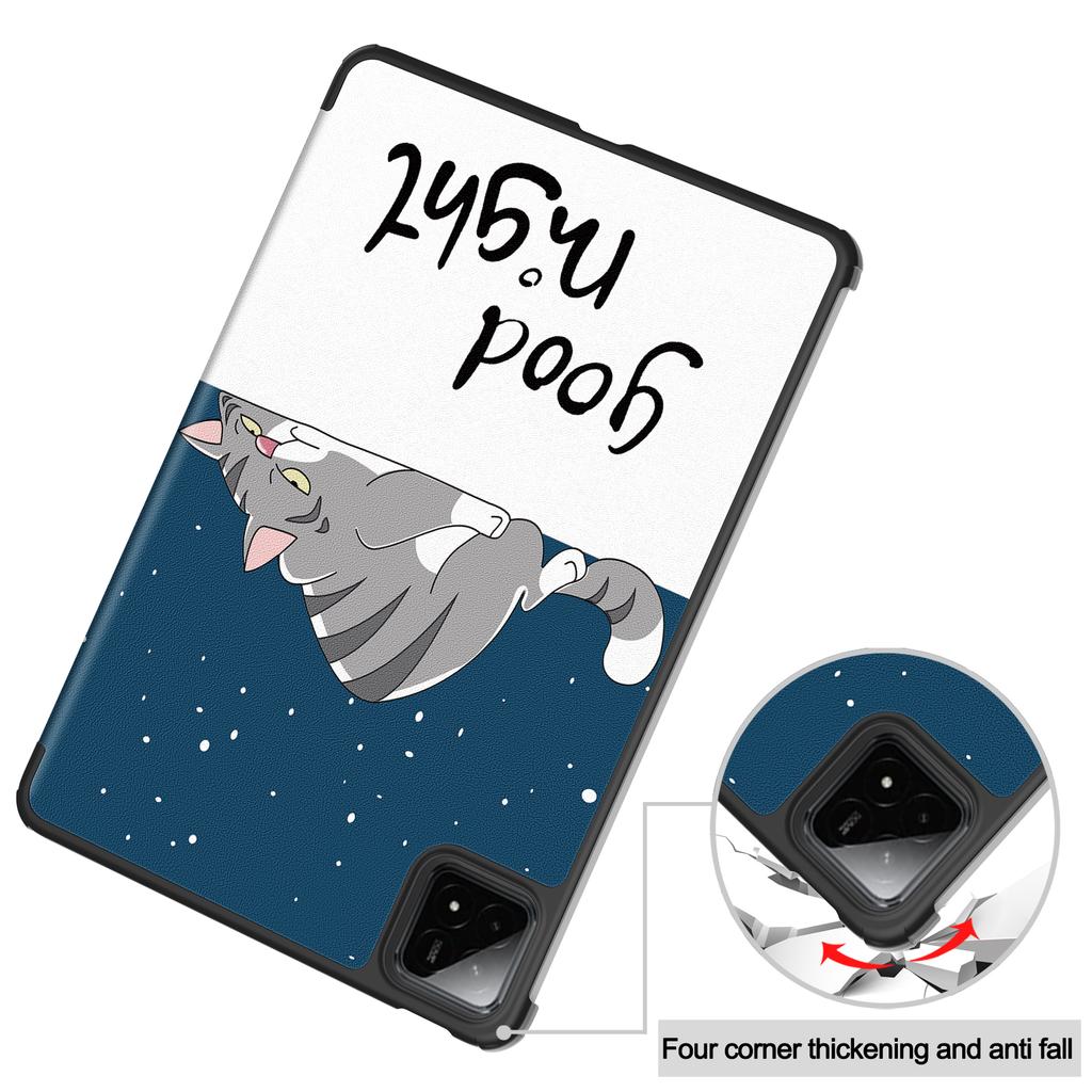 Etui na Xiaomi Pad 7 Pro/Pad 7 Wzór Drukowany Skórzany Stojak Pokrowiec na Tablet
