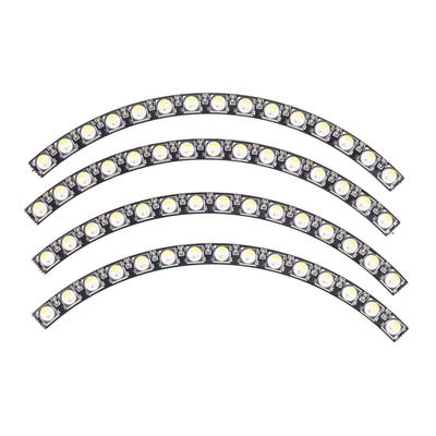 60 Bits LED Ringlicht Vollfarbe Individuell Adressierbar SK6812 Chip RGB Lampenmodul mit Treibern