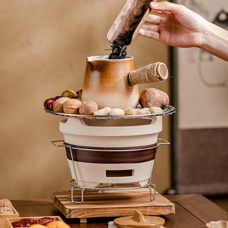 ZISIZ Ceramic Tea Brewing Pot