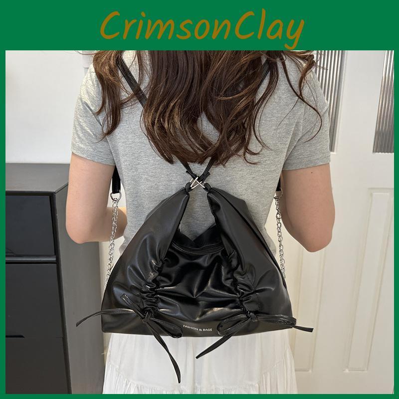 Bow Elegant Padded High Capacity Womens Backpack Available In Chic Colors Students For