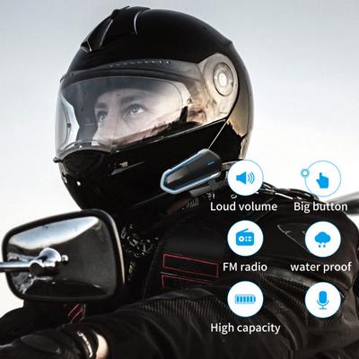QTB35 Słuchawki do kasku Kompaktowy akumulator Wodoodporny zestaw głośnomówiący 5 Zestaw słuchawkowy kompatybilny z Bluetooth do motocykla