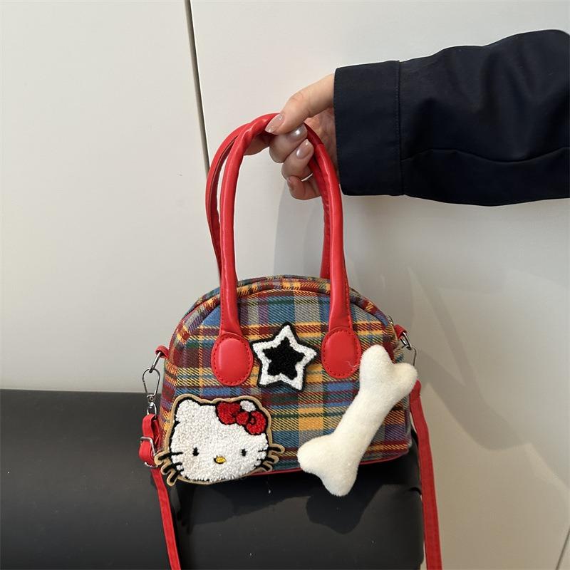 Cartoon cute girl sweet handbag women sweet and spicy versatile casual personality fashion high sense messenger bag