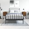 VidaXL Bedside Tables 2 Pcs Smoked Oak 32x42x70 Cm Engineered Wood 826098
