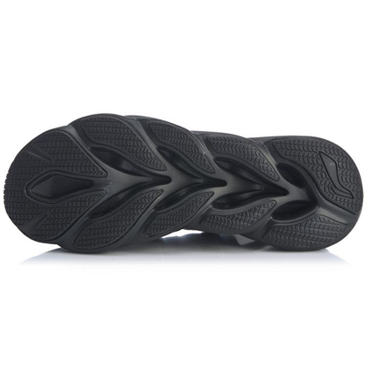 Li Ning Arc Slip Resistant Abrasion Resistant Low top Running Shoes Unisex Black ARHQ043-2