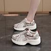 Thick-soled heightening versatile dad shoes for women's 2025 spring new popular soft-soled casual sports shoes 9938