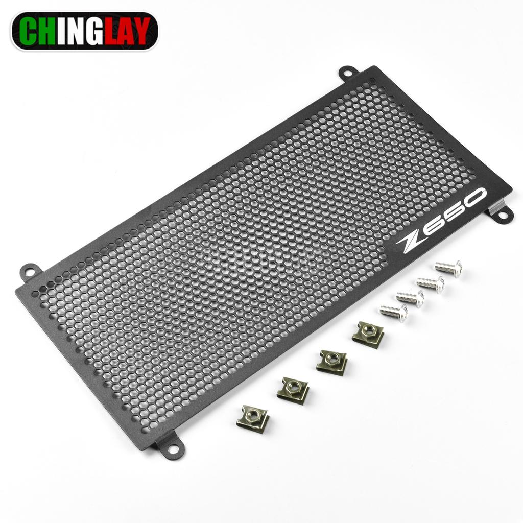 Motorcycle Radiator Grille Guard Fit with Kawasaki Z650/Ninja650/ Z650RS 2016-2026Radiator Protective Cover Accessories