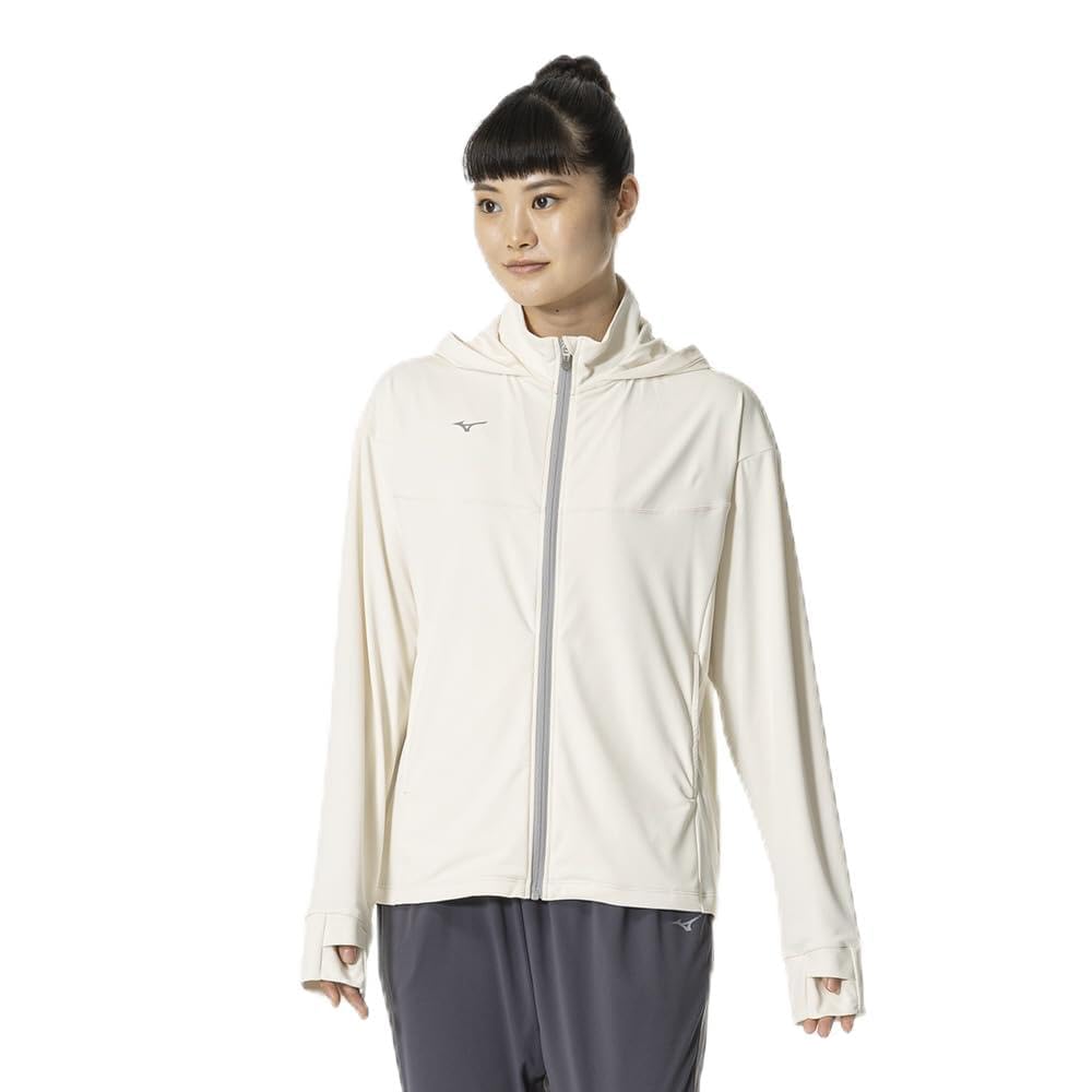 

Mizuno Stretch Smooth Training UPF Women s Hoodie, 50+, 32MCB300, Off-White