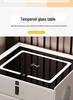 Smart Minimalist Bedside Table: Dual Drawers, Wireless Charging, Light, Bluetooth Speaker