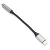 D0101 USBC Type C Adapter port to 3.5MM       Earphone Headphone Cable USB(Gray )