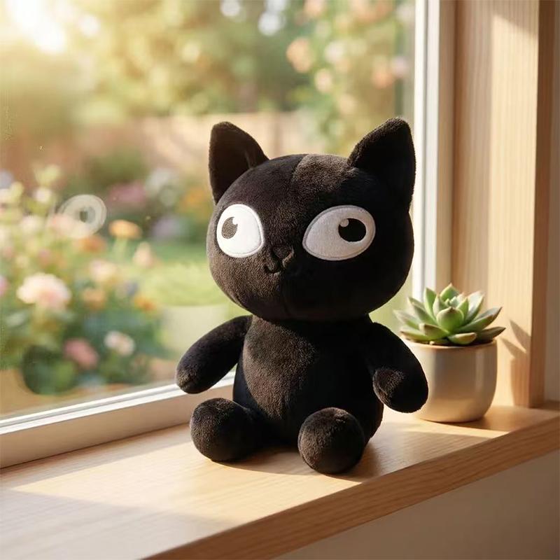 21cm Cartoon Spiel Anime Die Schmiede Plüschtier Weiches Kuscheltier Niedliche Schwarze Katze Figur Peripherie Liebhaber Kind Jugendliche Geburtstagsgeschenke 21cm