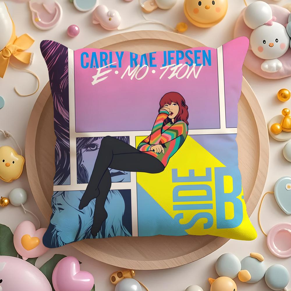 Carly Rae Singer J-Jepsen Cushion Cover Home & Car Multi-Scene Pillow Cover - Reversible, Soft & Durable for Daily Use