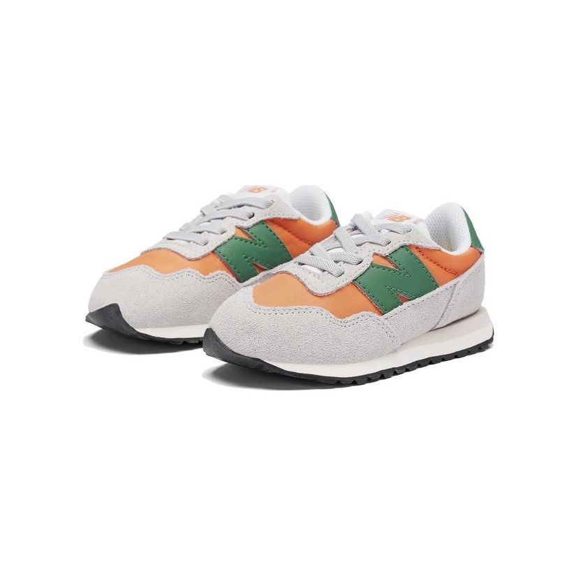 New Balance Nb 237 Durable Non-Slip Low-Top Running Shoes Baby sneaker Orange Gray IH237SI