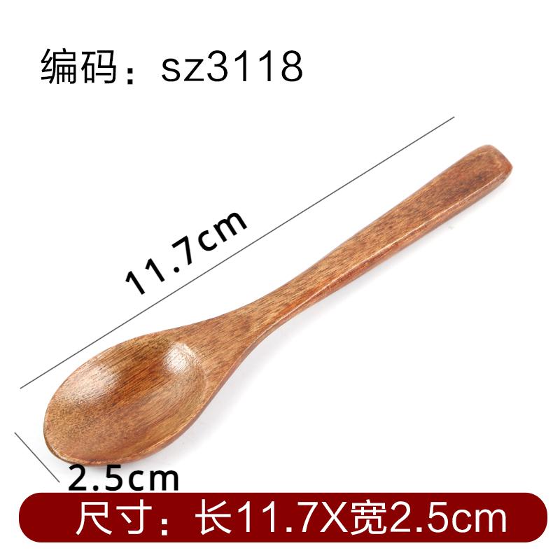 

Children s Mini Wooden Spoon Seasoning Coffee Dessert Honey Long Spoon Kitchen Wooden Accessories Restaurant Supplies