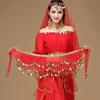 with Gold Color Coin Women Belt Skirt Tassel Belly Dance Belt Fashion Waist Chain  Show Costumes